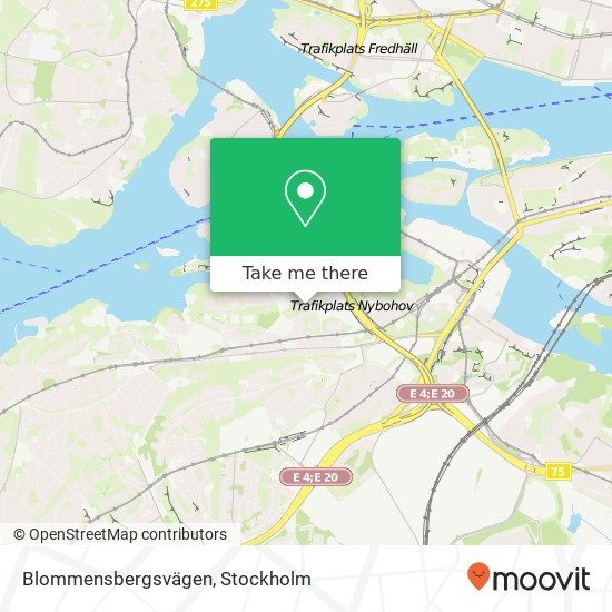 Blommensbergsvägen map