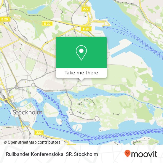 Rullbandet Konferenslokal SR map