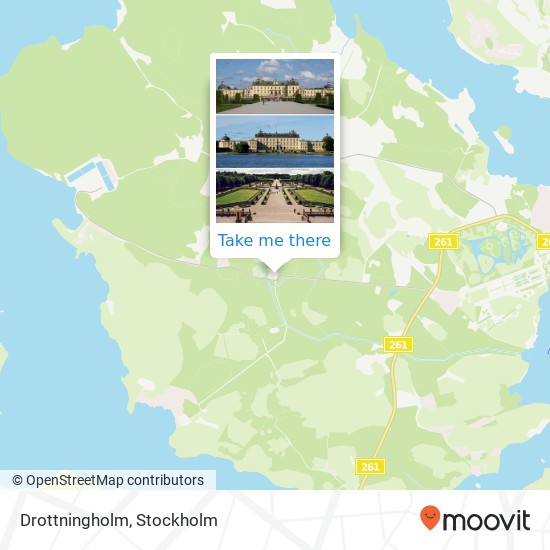 Drottningholm map