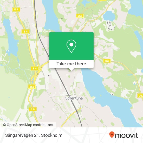 Sångarevägen 21 map