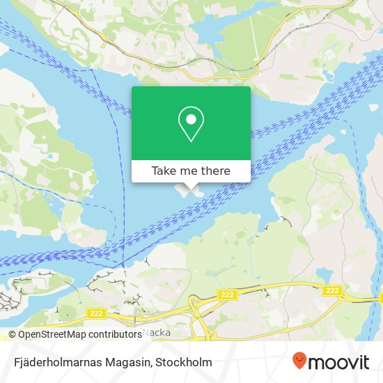 Fjäderholmarnas Magasin map