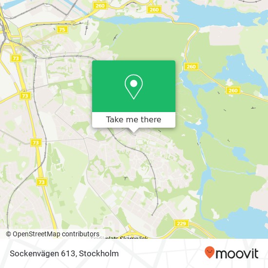 Sockenvägen 613 map