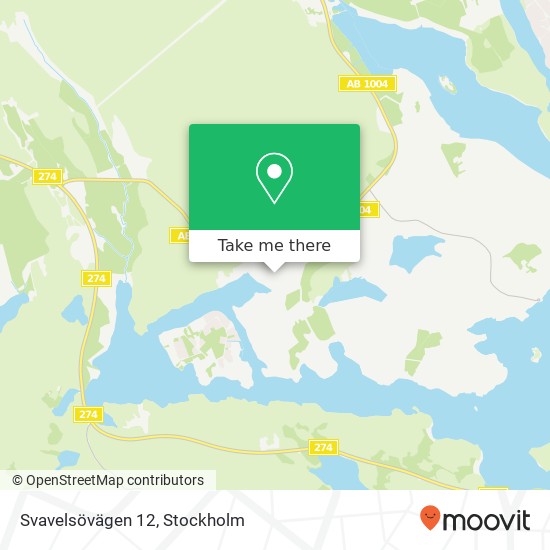 Svavelsövägen 12 map