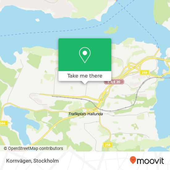 Kornvägen map