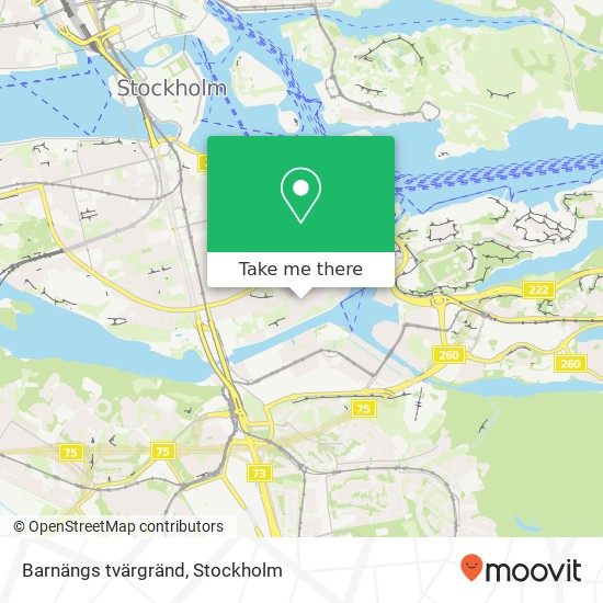 Barnängs tvärgränd map