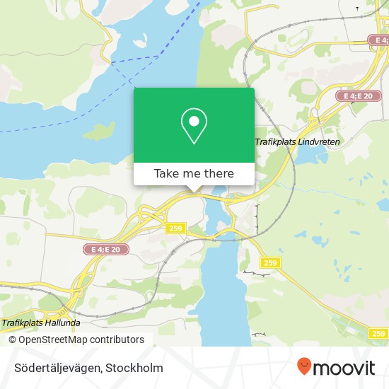 Södertäljevägen map