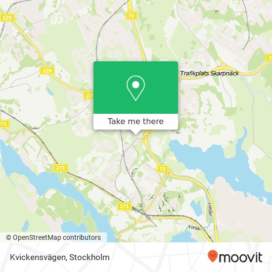 Kvickensvägen map