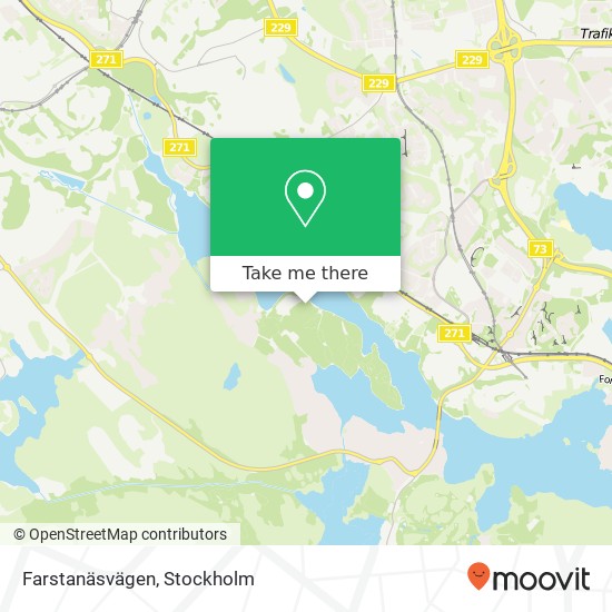 Farstanäsvägen map