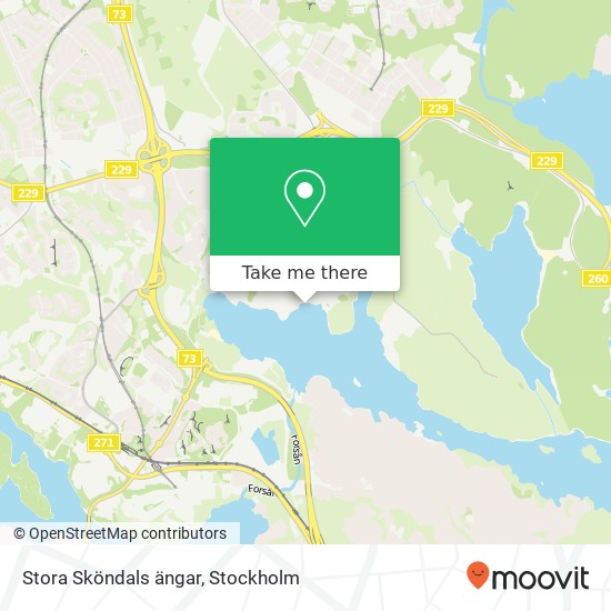 Stora Sköndals ängar map