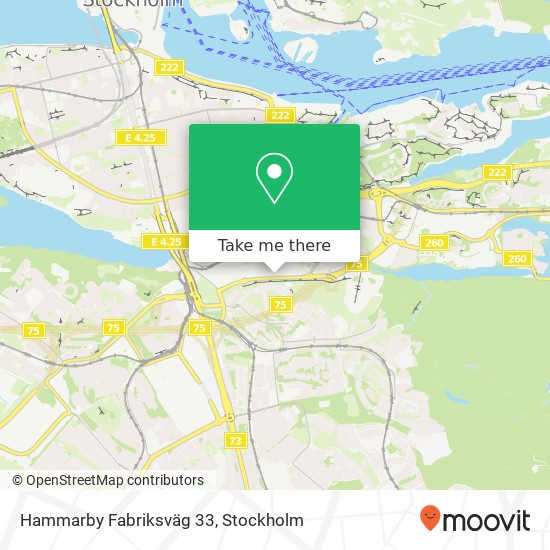 Hammarby Fabriksväg 33 map