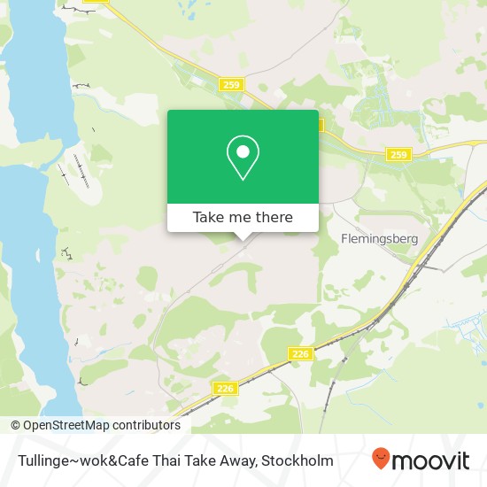 Tullinge~wok&Cafe Thai Take Away map