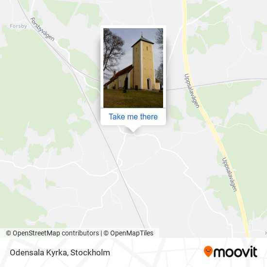 Odensala Kyrka map