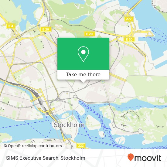 SIMS Executive Search map