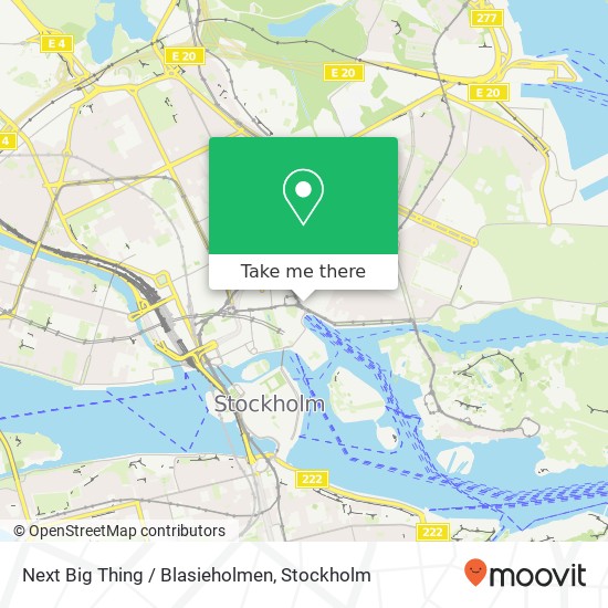 Next Big Thing / Blasieholmen map