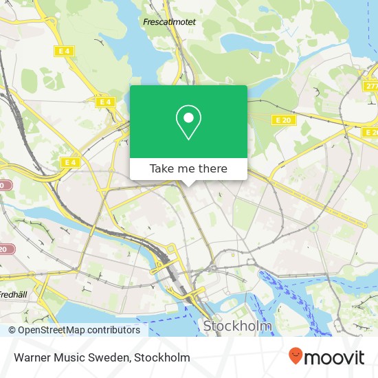 Warner Music Sweden map