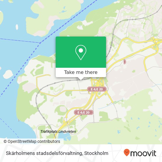 Skärholmens stadsdelsförvaltning map