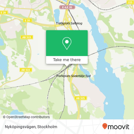 Nyköpingsvägen map