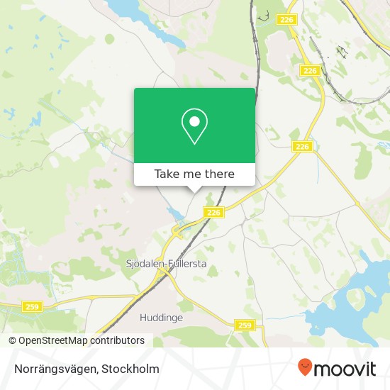 Norrängsvägen map