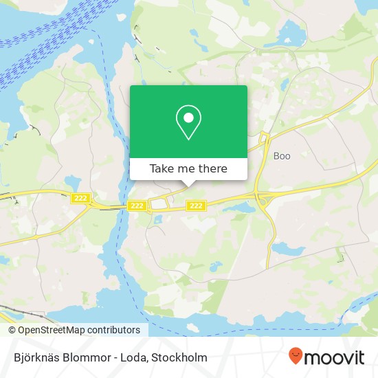 Björknäs Blommor - Loda map