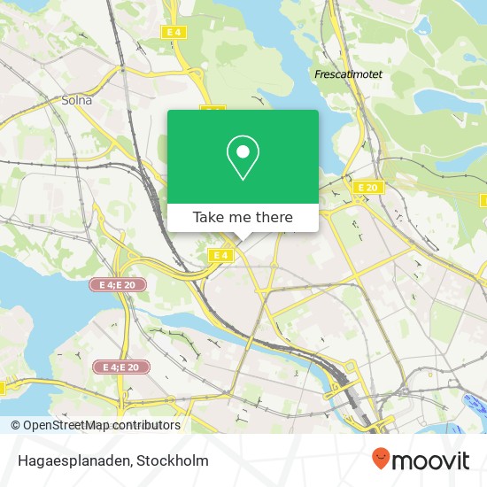 Hagaesplanaden map