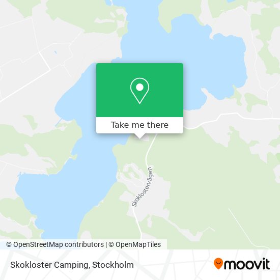 Skokloster Camping map