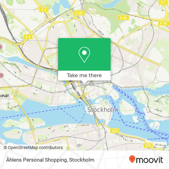 Åhlens Personal Shopping map