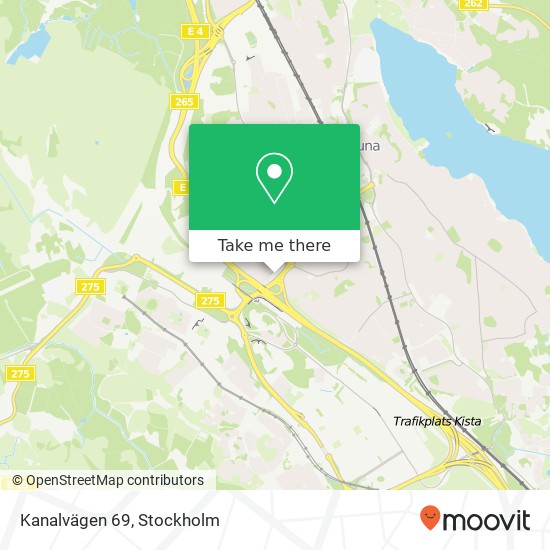 Kanalvägen 69 map