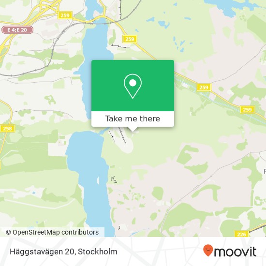 Häggstavägen 20 map