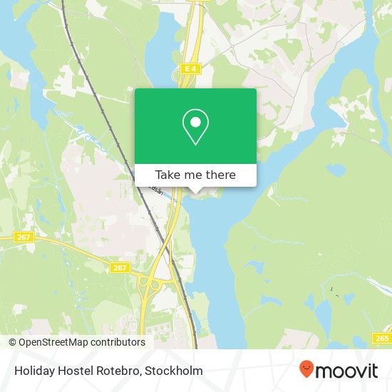 Holiday Hostel Rotebro map