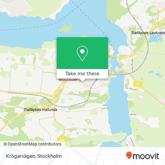 Krögarvägen map