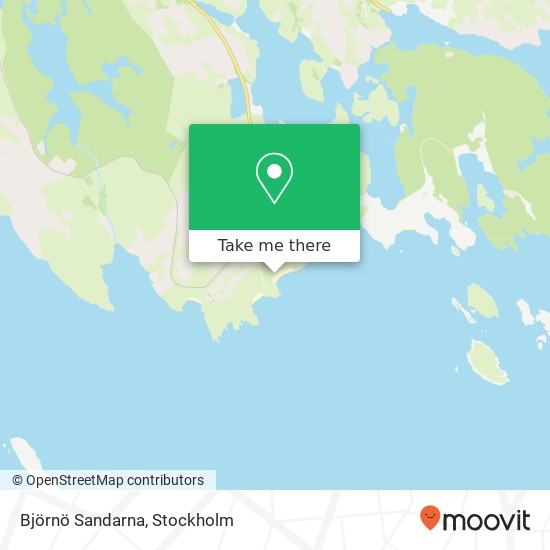 Björnö Sandarna map