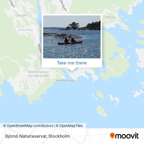 Björnö Naturreservat map