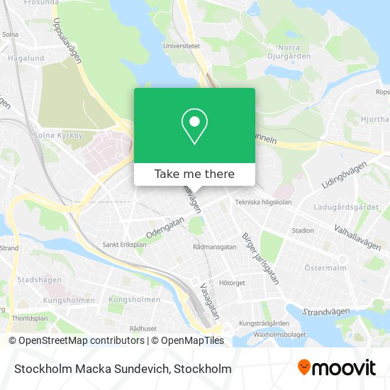 Stockholm Macka Sundevich map