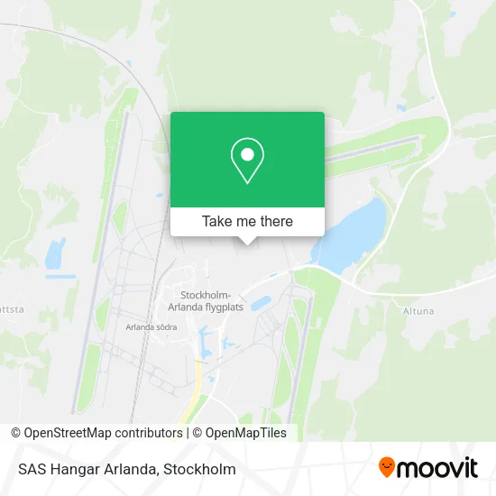 SAS Hangar Arlanda map