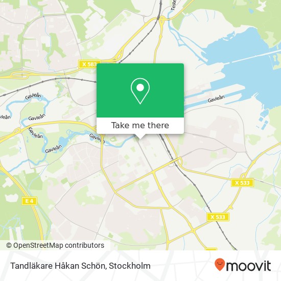 Tandläkare Håkan Schön map