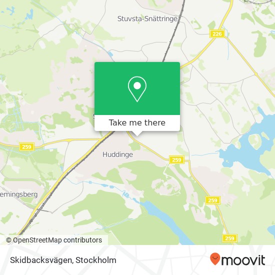 Skidbacksvägen map