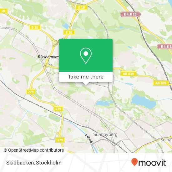 Skidbacken map