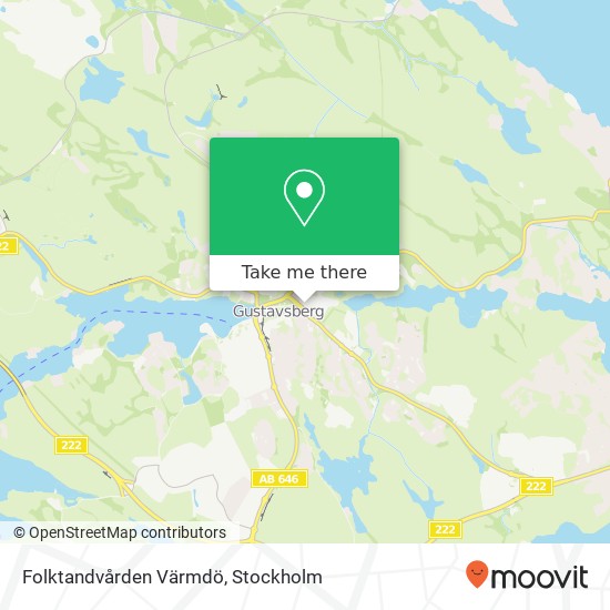 Folktandvården Värmdö map