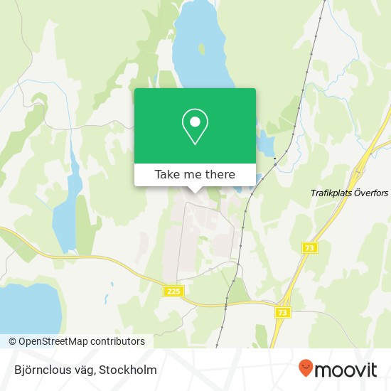 Björnclous väg map