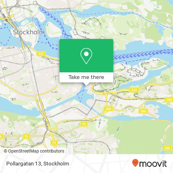 Pollargatan 13 map