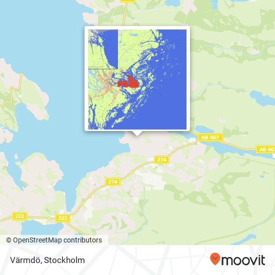 Värmdö map