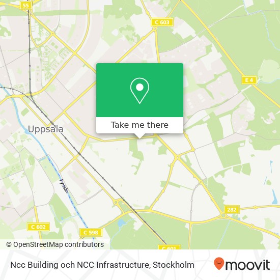 Ncc Building och NCC Infrastructure map