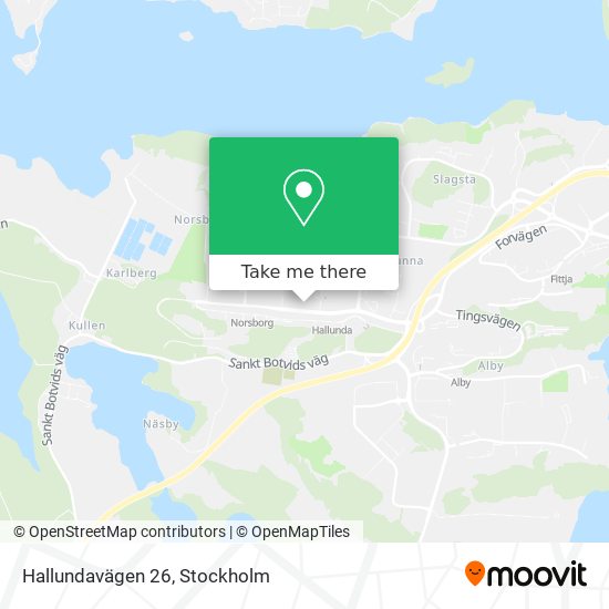 Hallundavägen 26 map