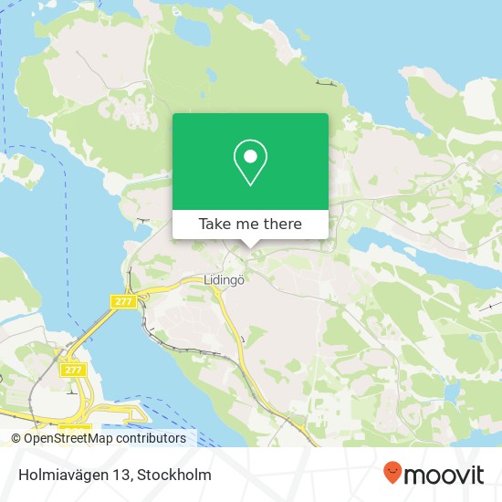 Holmiavägen 13 map