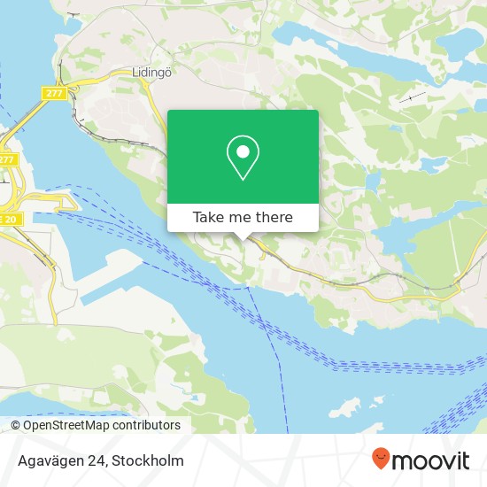 Agavägen 24 map