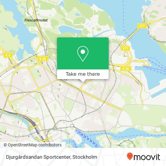 Djurgårdsandan Sportcenter map