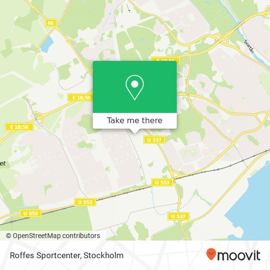 Roffes Sportcenter map