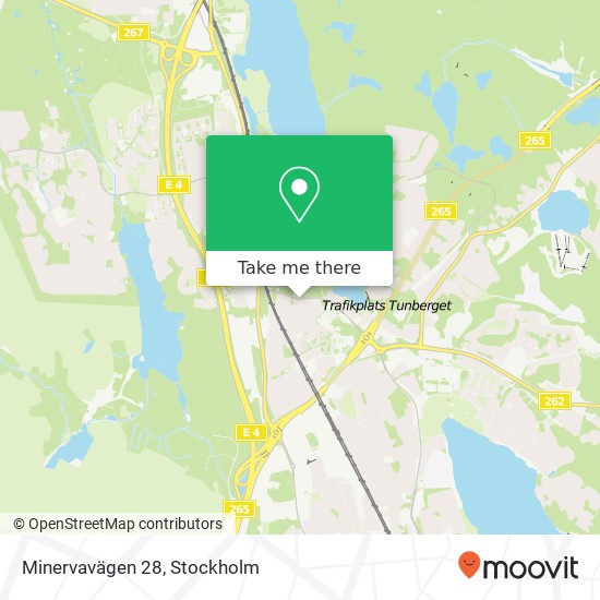 Minervavägen 28 karta