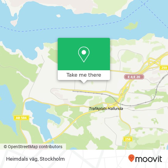 Heimdals väg map