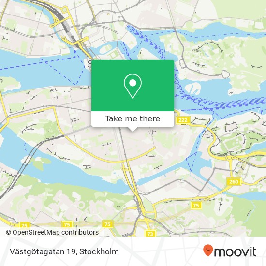 Västgötagatan 19 map